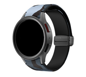 Strap-it® Samsung Galaxy Watch 4 44mm D-Buckle Armband Graues Tarnung Strap-it® Samsung Galaxy Watch 4 44mm D-Buckle Armband Graues Tarnung