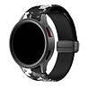 Strap-it® Strap-it Samsung Galaxy Watch 4 40mm D-Buckle Armband Graue Blumen Strap-it® Strap-it Samsung Galaxy Watch 4 40mm D-Buckle Armband Graue Blumen