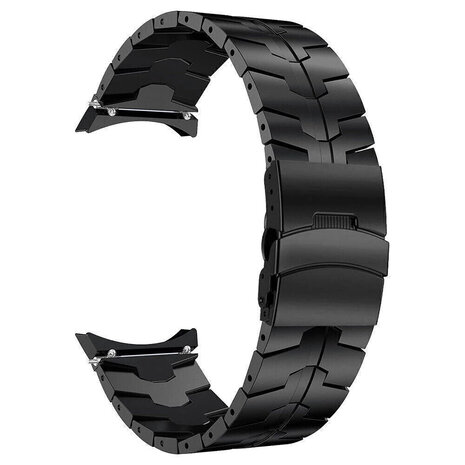 Strap-it® Strap-it Samsung Galaxy Watch 4 40mm Stahl-eisen Armband (Schwarz) Strap-it® Strap-it Samsung Galaxy Watch 4 40mm Stahl-eisen Armband (Schwarz)
