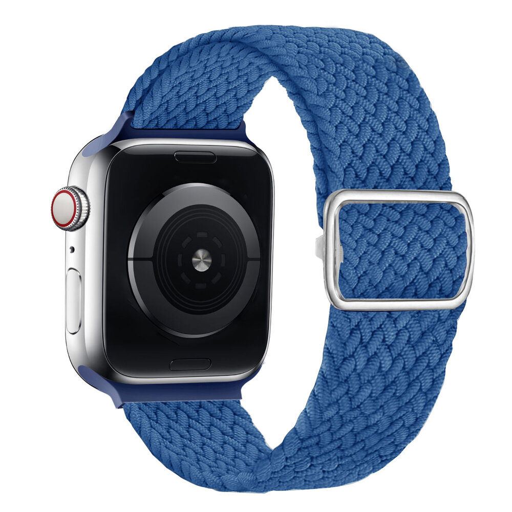 Strap-it® Strap-it Apple Watch Geflochten Nylon Armband (Blau)