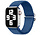 Strap-it Apple Watch Geflochten Nylon Armband (Blau)