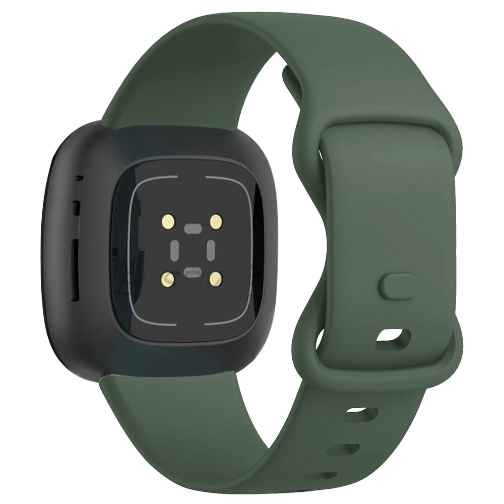 Strap-it® Strap-it Fitbit Versa 4 Silikon Armband Classic (Dunkelgrün) Strap-it® Strap-it Fitbit Versa 4 Silikon Armband Classic (Dunkelgrün)