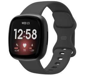 Strap-it® Fitbit Sense 2 Silikon Armband Classic (Schwarz) Strap-it® Fitbit Sense 2 Silikon Armband Classic (Schwarz)