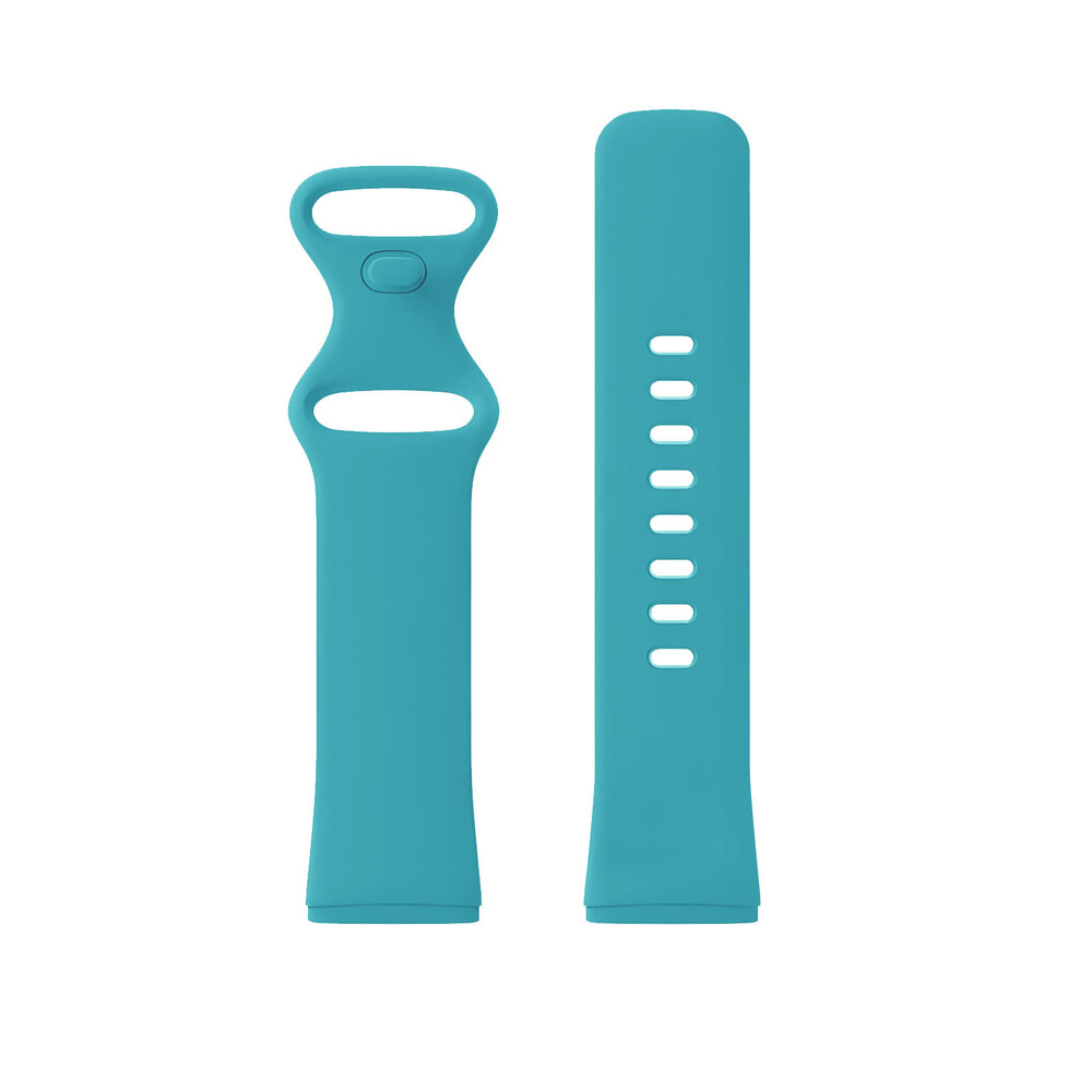 Strap-it® Strap-it Fitbit Versa 3 Silikon Armband Classic (Aqua) Strap-it® Strap-it Fitbit Versa 3 Silikon Armband Classic (Aqua)