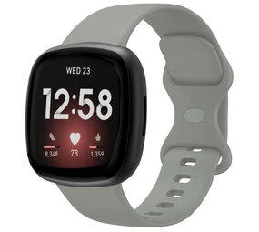Strap-it® Fitbit Versa 3 Silikon Armband Classic (Grau) Strap-it® Fitbit Versa 3 Silikon Armband Classic (Grau)