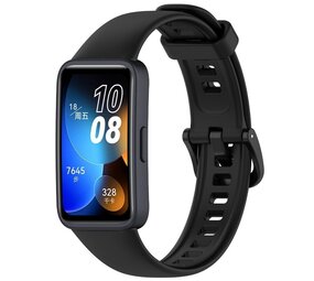 Strap-it® Huawei Band 8 Silikon Armband (Schwarz) Strap-it® Huawei Band 8 Silikon Armband (Schwarz)