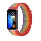 Strap-it® Strap-it Huawei Band 8 Nylon Armband (Regenbogen)