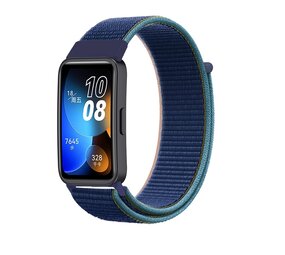 Strap-it® Huawei Band 8 Nylon Armband (Dunkelblau) Strap-it® Huawei Band 8 Nylon Armband (Dunkelblau)