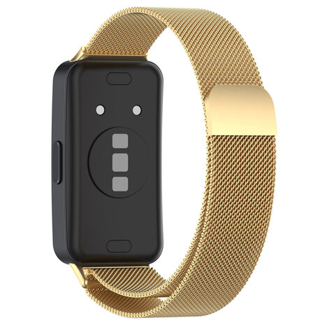 Strap-it® Strap-it Huawei Band 8 Milanese Armband (Gold) Strap-it® Strap-it Huawei Band 8 Milanese Armband (Gold)