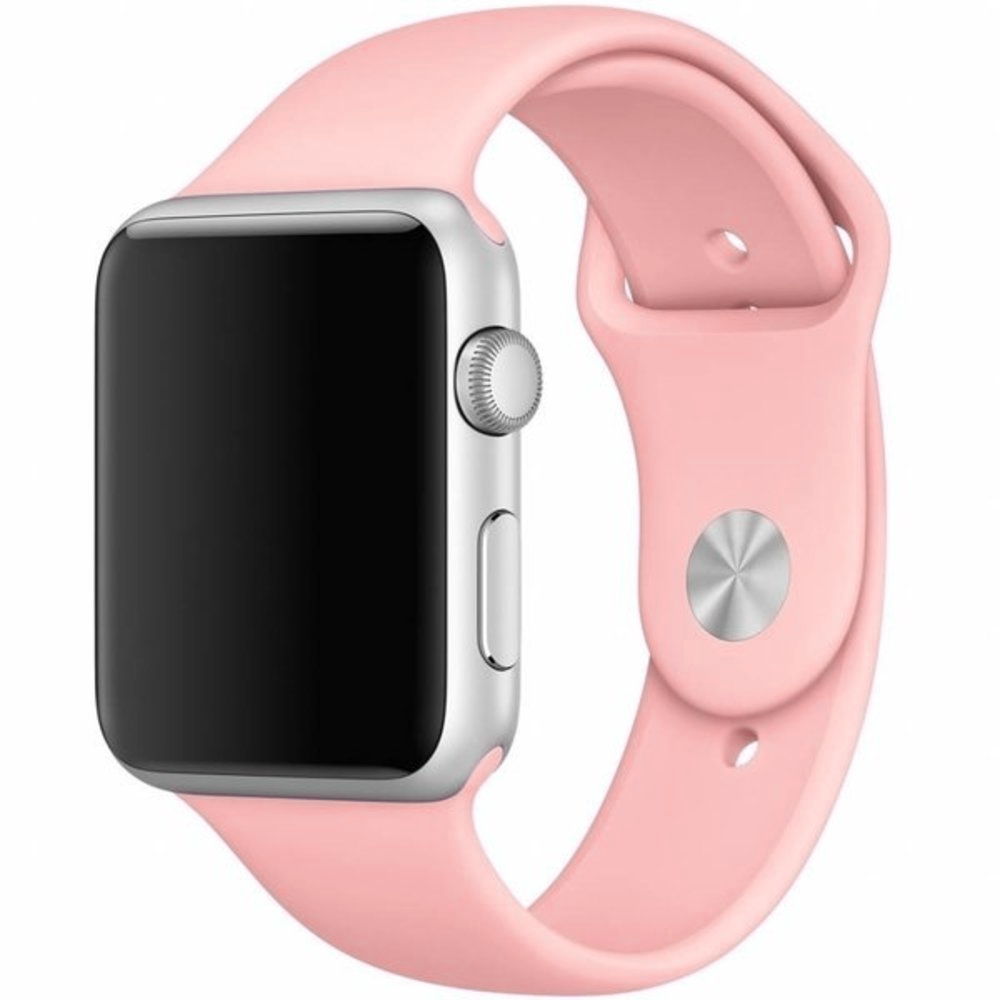 Strap-it® Strap-it Apple Watch 8 Silikonarmband (Rosa)