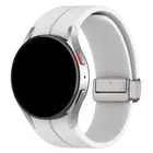 Strap-it® Strap-it Samsung Galaxy Watch 5 Pro Magnetisches Sportarmband (Weiß)
