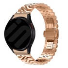 Strap-it® Strap-it Samsung Galaxy Watch 6 - 40mm Jubilee Stahlarmband (Roségold)