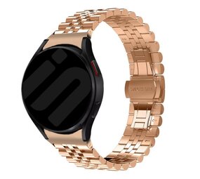Strap-it® Samsung Galaxy Watch 6 - 40mm Jubilee Stahlarmband (Roségold) Strap-it® Samsung Galaxy Watch 6 - 40mm Jubilee Stahlarmband (Roségold)