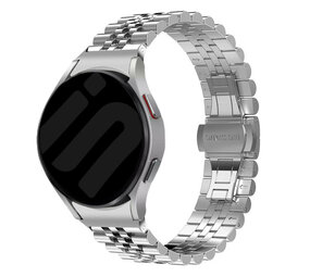Strap-it® Samsung Galaxy Watch 6 - 40mm Jubilee Stahlarmband (Silber) Strap-it® Samsung Galaxy Watch 6 - 40mm Jubilee Stahlarmband (Silber)