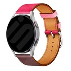 Strap-it® Strap-it Samsung Galaxy Watch 6 - 40mm Leder Armband (Pink/Rotbraun)