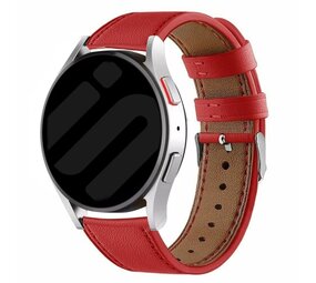 Strap-it® Samsung Galaxy Watch 6 - 40mm Leder Armband (Rot) Strap-it® Samsung Galaxy Watch 6 - 40mm Leder Armband (Rot)