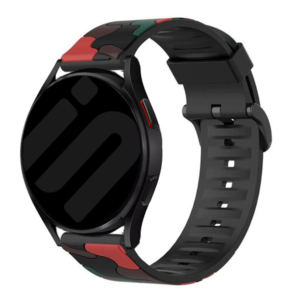 Strap-it® Strap-it Samsung Galaxy Watch 6 - 40mm Camouflage Armband (Rot)