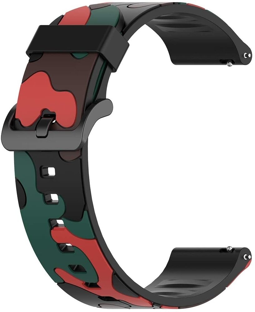 Strap-it® Strap-it Samsung Galaxy Watch 6 - 40mm Camouflage Armband (Rot)
