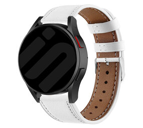 Strap-it® Samsung Galaxy Watch 6 - 40mm Leder Armband (Weiß) Strap-it® Samsung Galaxy Watch 6 - 40mm Leder Armband (Weiß)