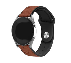 Strap-it® Samsung Galaxy Watch 6 - 40mm Hybrid Leder Armband (Braun) Strap-it® Samsung Galaxy Watch 6 - 40mm Hybrid Leder Armband (Braun)