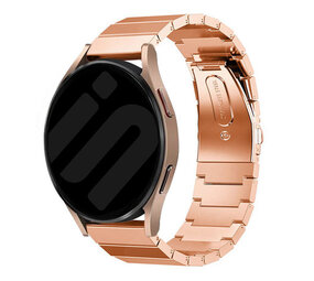 Strap-it® Samsung Galaxy Watch 6 - 40mm Glattes Stahlarmband (Roségold) Strap-it® Samsung Galaxy Watch 6 - 40mm Glattes Stahlarmband (Roségold)
