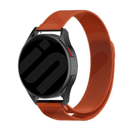 Strap-it® Strap-it Samsung Galaxy Watch 6 - 40mm Milanese Armband (Orange)