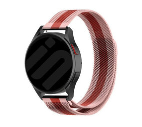 Strap-it® Samsung Galaxy Watch 6 - 40mm Milanese Armband (Rot/Rosa) Strap-it® Samsung Galaxy Watch 6 - 40mm Milanese Armband (Rot/Rosa)