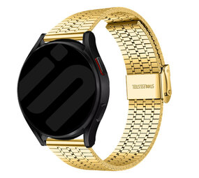 Strap-it® Samsung Galaxy Watch 6 - 40mm Stahlarmband Schiebverschluss (Gold) Strap-it® Samsung Galaxy Watch 6 - 40mm Stahlarmband Schiebverschluss (Gold)