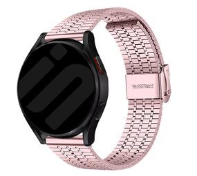 Strap-it® Samsung Galaxy Watch 6 - 40mm Stahlarmband Schiebverschluss (Rosé Pink) Strap-it® Samsung Galaxy Watch 6 - 40mm Stahlarmband Schiebverschluss (Rosé Pink)