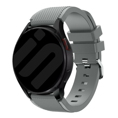 Strap-it® Strap-it Samsung Galaxy Watch 6 - 40mm Silikon Armband (Grau)