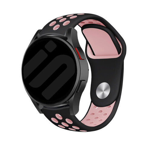 Strap-it® Strap-it Samsung Galaxy Watch 6 - 40mm Sport Armband (Schwarz/Rosa)