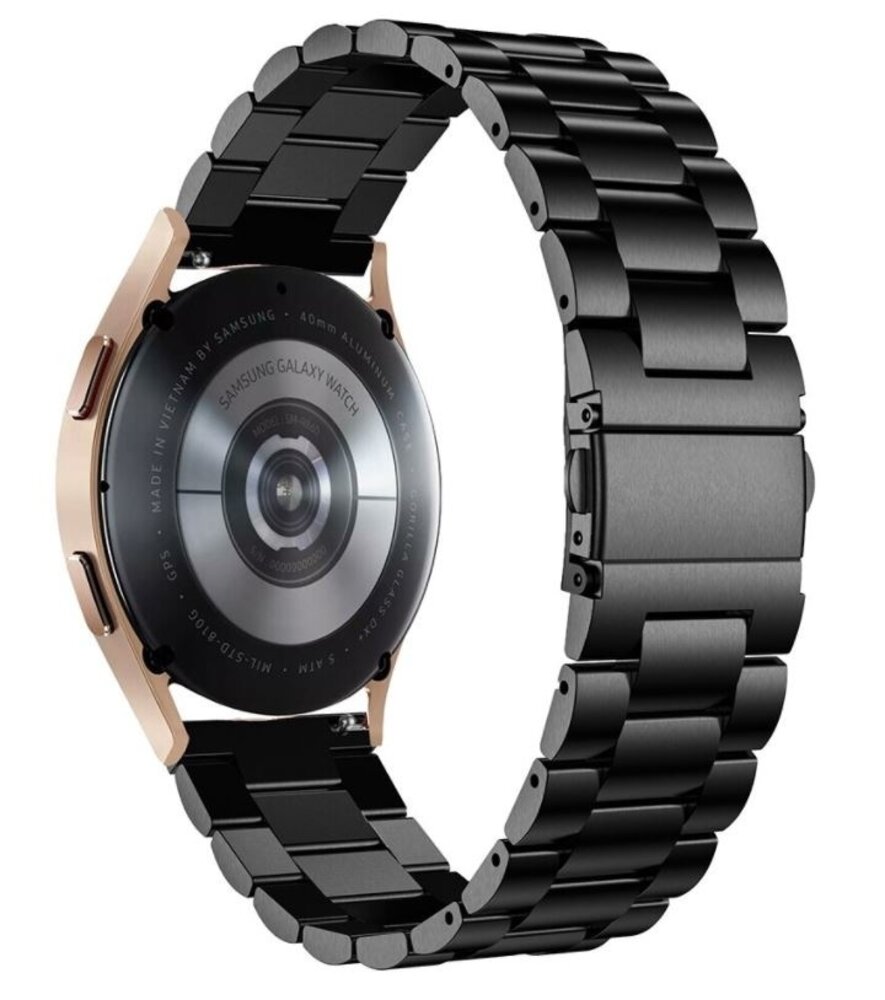 Strap-it® Strap-it Samsung Galaxy Watch 6 - 40mm Stahlarmband (Schwarz)