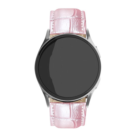 Strap-it® Strap-it Samsung Galaxy Watch 6 - 44mm Leder Armband Krokoprägung (Rosa) Strap-it® Strap-it Samsung Galaxy Watch 6 - 44mm Leder Armband Krokoprägung (Rosa)