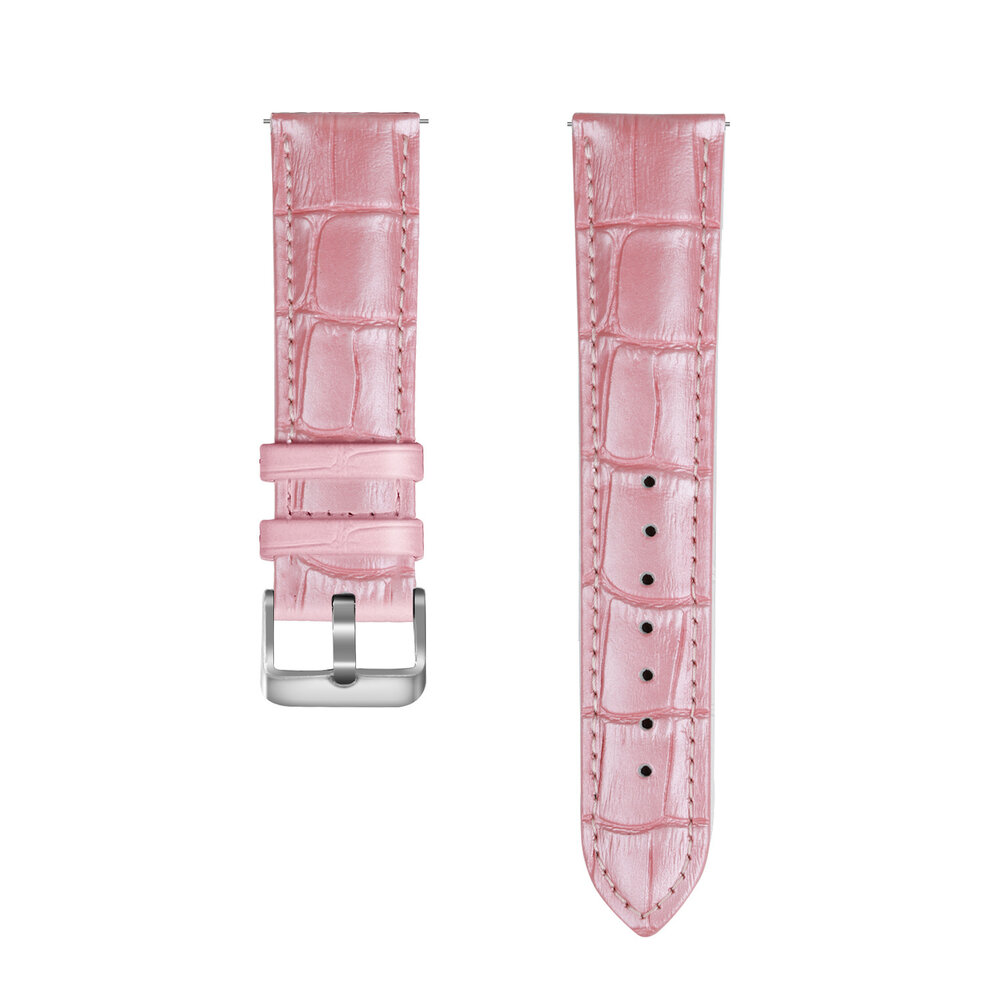 Strap-it® Strap-it Samsung Galaxy Watch 6 - 44mm Leder Armband Krokoprägung (Rosa) Strap-it® Strap-it Samsung Galaxy Watch 6 - 44mm Leder Armband Krokoprägung (Rosa)