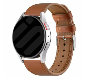 Strap-it® Samsung Galaxy Watch 6 - 44mm Modernes Leder Armband (Braun) Strap-it® Samsung Galaxy Watch 6 - 44mm Modernes Leder Armband (Braun)