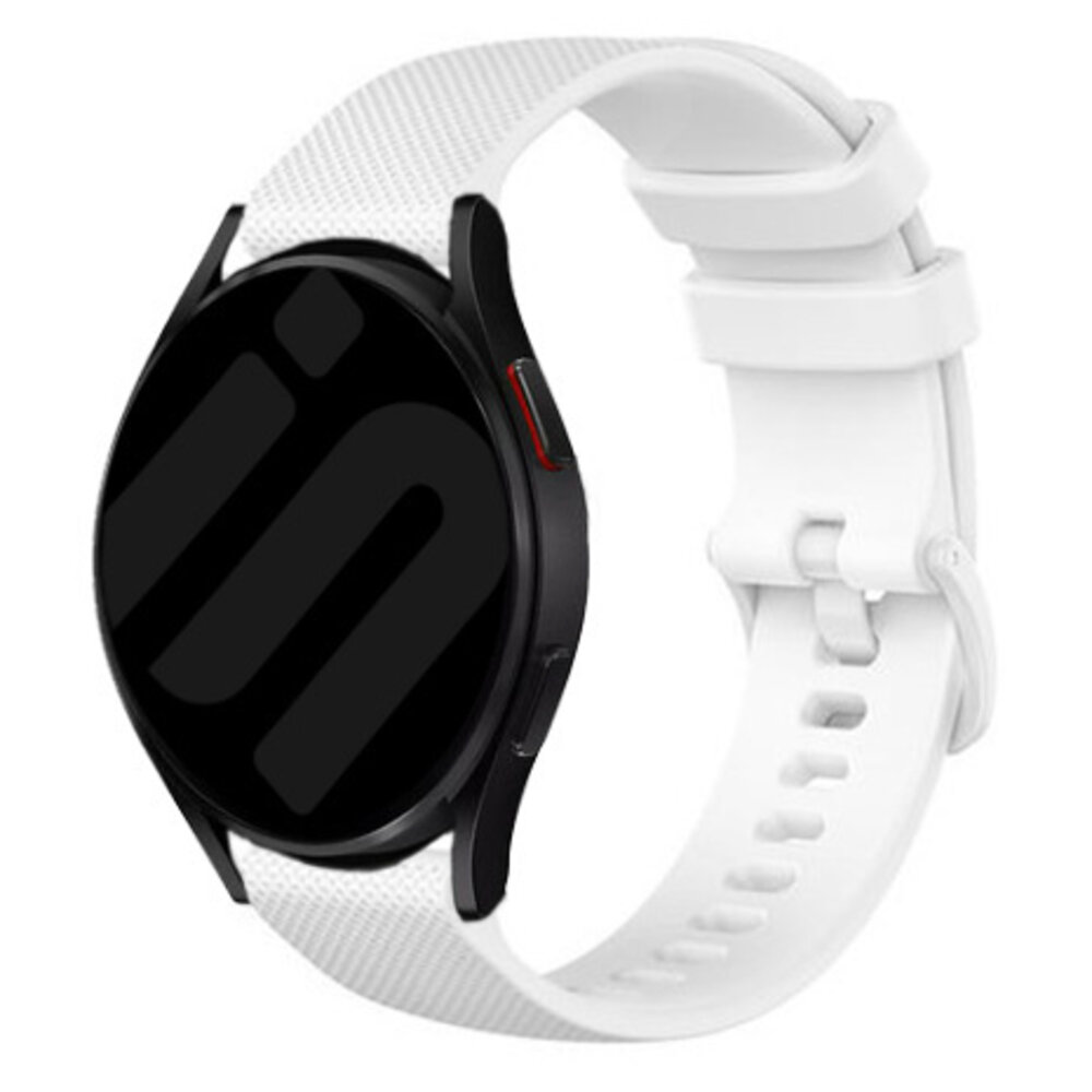 Strap-it® Strap-it Samsung Galaxy Watch 6 - 44mm Premium Silikon Armband (Weiß)
