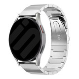 Strap-it® Samsung Galaxy Watch 6 - 44mm Glattes Stahlarmband (Silber) Strap-it® Samsung Galaxy Watch 6 - 44mm Glattes Stahlarmband (Silber)