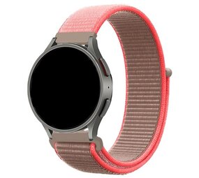 Strap-it® Samsung Galaxy Watch 6 - 44mm Nylon Armband (neon pink) Strap-it® Samsung Galaxy Watch 6 - 44mm Nylon Armband (neon pink)