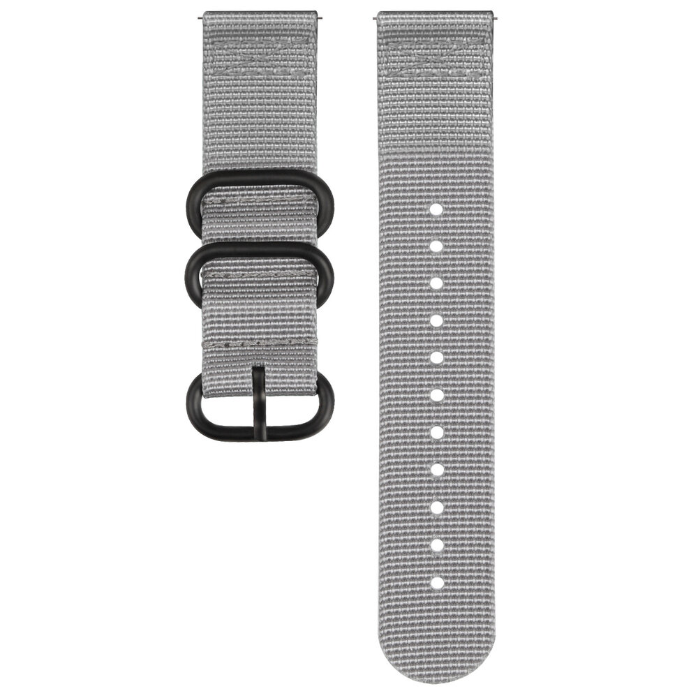 Strap-it® Strap-it Samsung Galaxy Watch 6 - 44mm Nylon Schnallenarmband (Grau) Strap-it® Strap-it Samsung Galaxy Watch 6 - 44mm Nylon Schnallenarmband (Grau)
