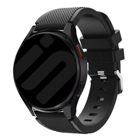 Strap-it® Strap-it Samsung Galaxy Watch 6 - 44mm Silikon Armband (Schwarz)
