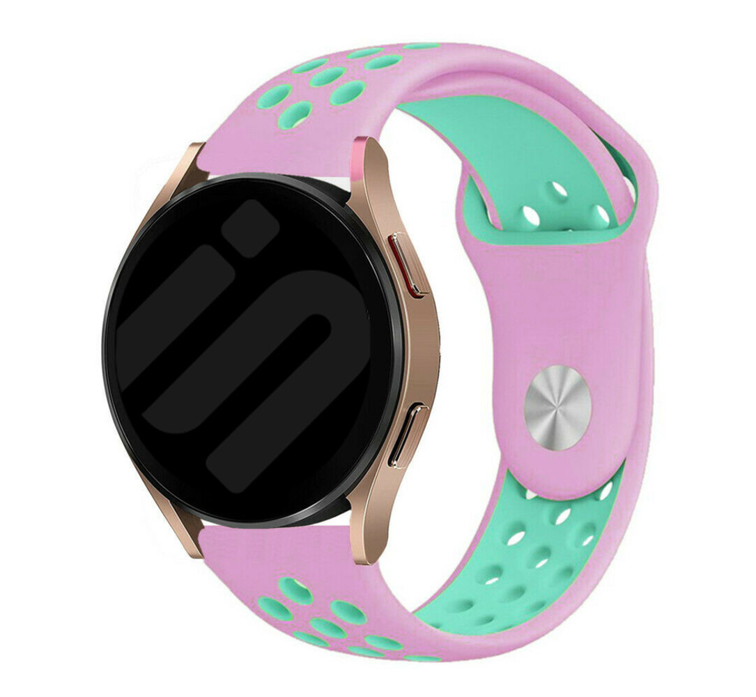 Strap-it® Strap-it Samsung Galaxy Watch 6 - 44mm Sport Armband (Rosa/Aqua)