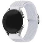 Strap-it® Strap-it Samsung Galaxy Watch 6 - 44mm Gewebtes Nylon Armband (Signalweiß)