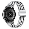 Strap-it® Strap-it Samsung Galaxy Watch 6 Classic 43mm Stahlarmband Schiebverschluss (Silber/Schwarz) Strap-it® Strap-it Samsung Galaxy Watch 6 Classic 43mm Stahlarmband Schiebverschluss (Silber/Schwarz)