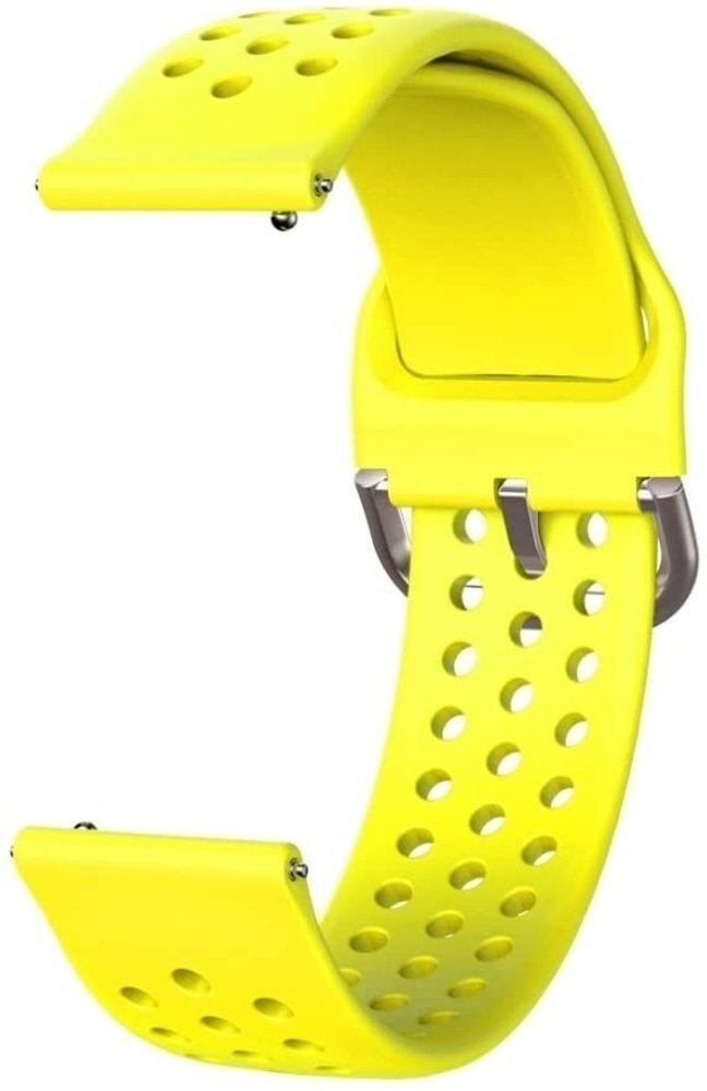 Strap-it® Strap-it Samsung Galaxy Watch 6 Classic 43mm Admendes Silikon Armband (Gelb)
