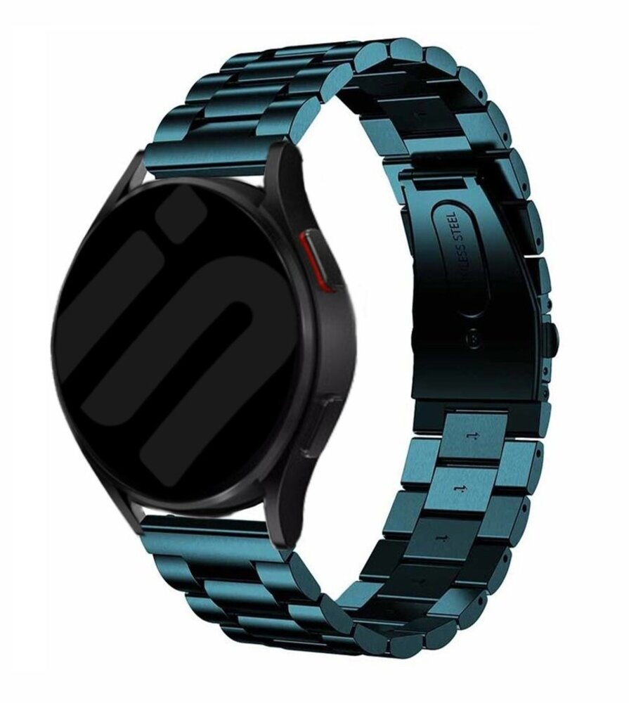 Strap-it® Strap-it Samsung Galaxy Watch 6 Classic 43mm Stahlarmband (Dunkelgrün)