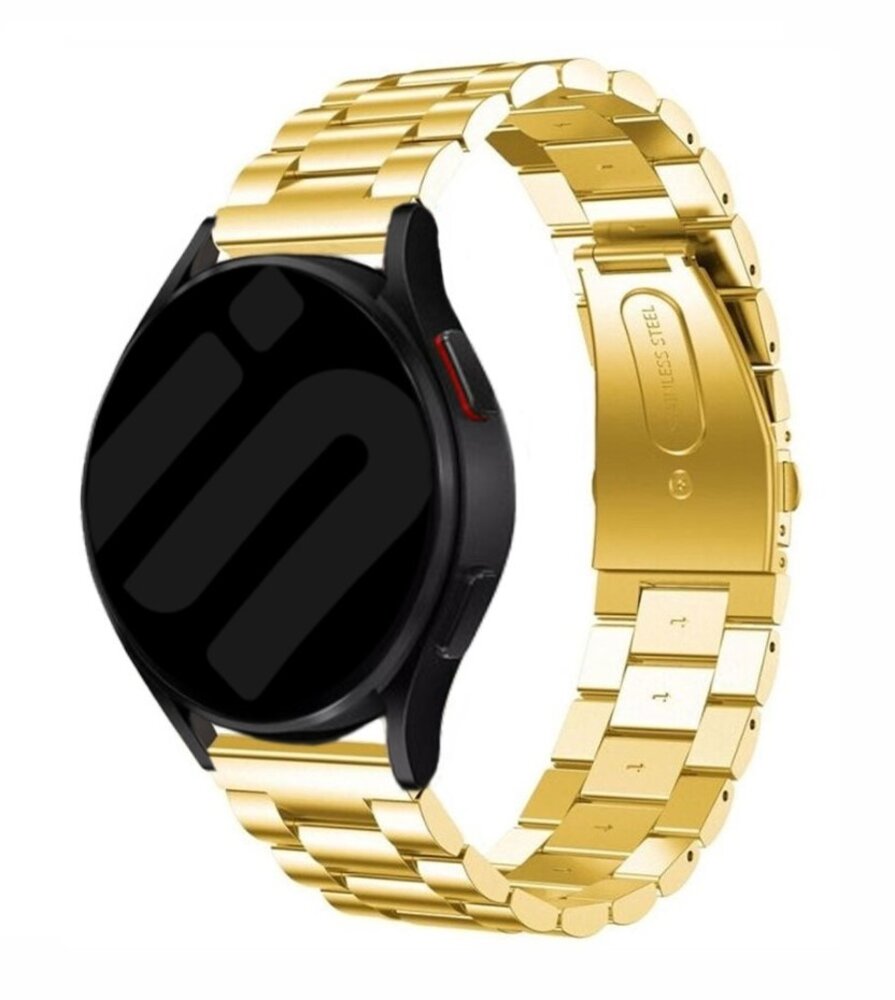 Strap-it® Strap-it Samsung Galaxy Watch 6 Classic 43mm Stahlarmband (Gold)