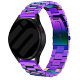 Strap-it® Samsung Galaxy Watch 6 Classic 43mm Stahlarmband (Regenbogen) Strap-it® Samsung Galaxy Watch 6 Classic 43mm Stahlarmband (Regenbogen)