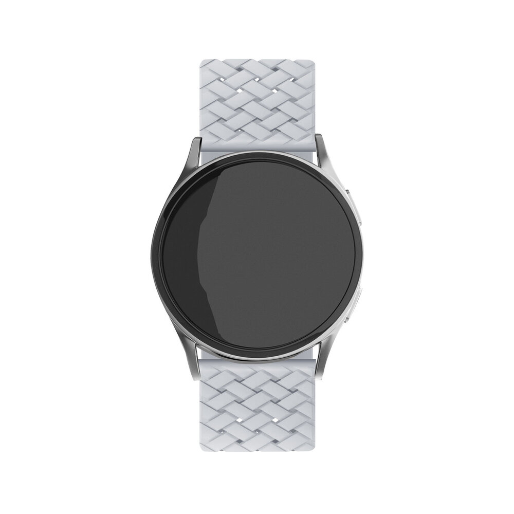Strap-it® Strap-it Samsung Galaxy Watch 6 Classic 47mm Gewebtes Silikon Armband (Grau) Strap-it® Strap-it Samsung Galaxy Watch 6 Classic 47mm Gewebtes Silikon Armband (Grau)