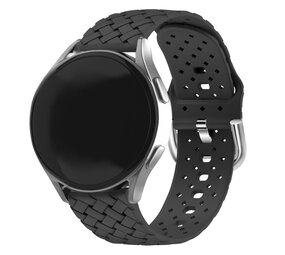 Strap-it® Samsung Galaxy Watch 6 Classic 47mm Gewebtes Silikon Armband (Schwarz) Strap-it® Samsung Galaxy Watch 6 Classic 47mm Gewebtes Silikon Armband (Schwarz)