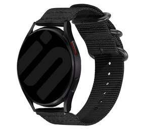 Strap-it® Samsung Galaxy Watch 6 Classic 47mm Nylon Schnallenarmband (Schwarz) Strap-it® Samsung Galaxy Watch 6 Classic 47mm Nylon Schnallenarmband (Schwarz)